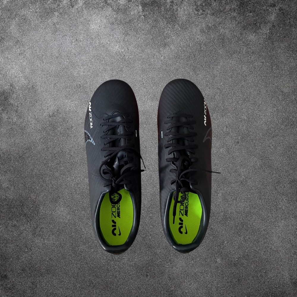 Nike Zoom Vapor 15 Academy FG/MG Soccer Cleats Mens 10.5 Black DJ5631-001 NIB